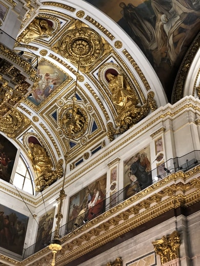 Saint Isaac's Cathedral in Saint Petersburg, Russia